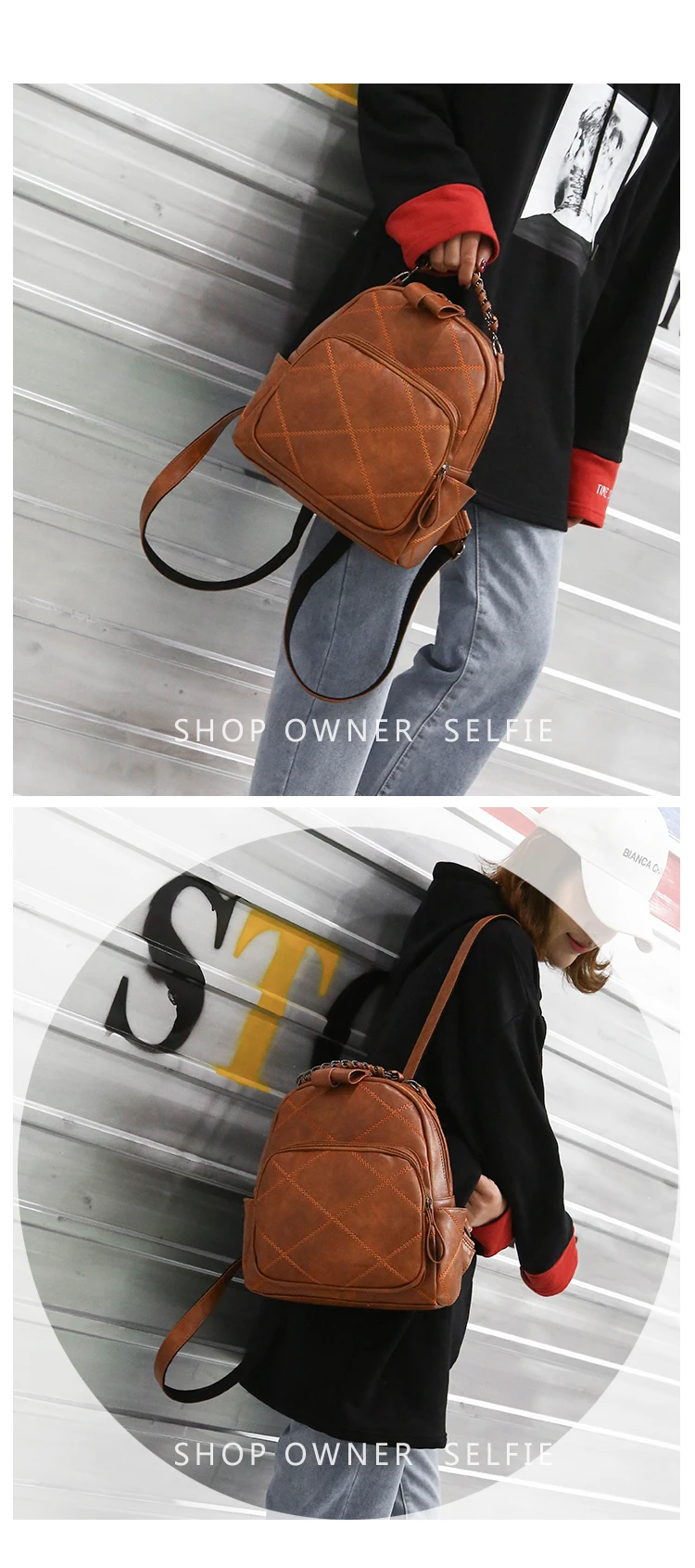 New Fashion Women Travel Backpack High Quality Durable PU Leather School Backpack Female Daypack Shopping Backpack Sac