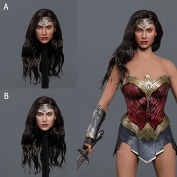

In Stock GC037 1/6 Scale Female Head Sculpt European and American Heroines Wonder Woman Head Sculpt Carved Model for 12'' Body