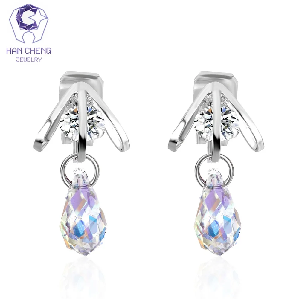 HanCheng Новые висячие серьги-подвески для женщин с фианитами | Украшения и