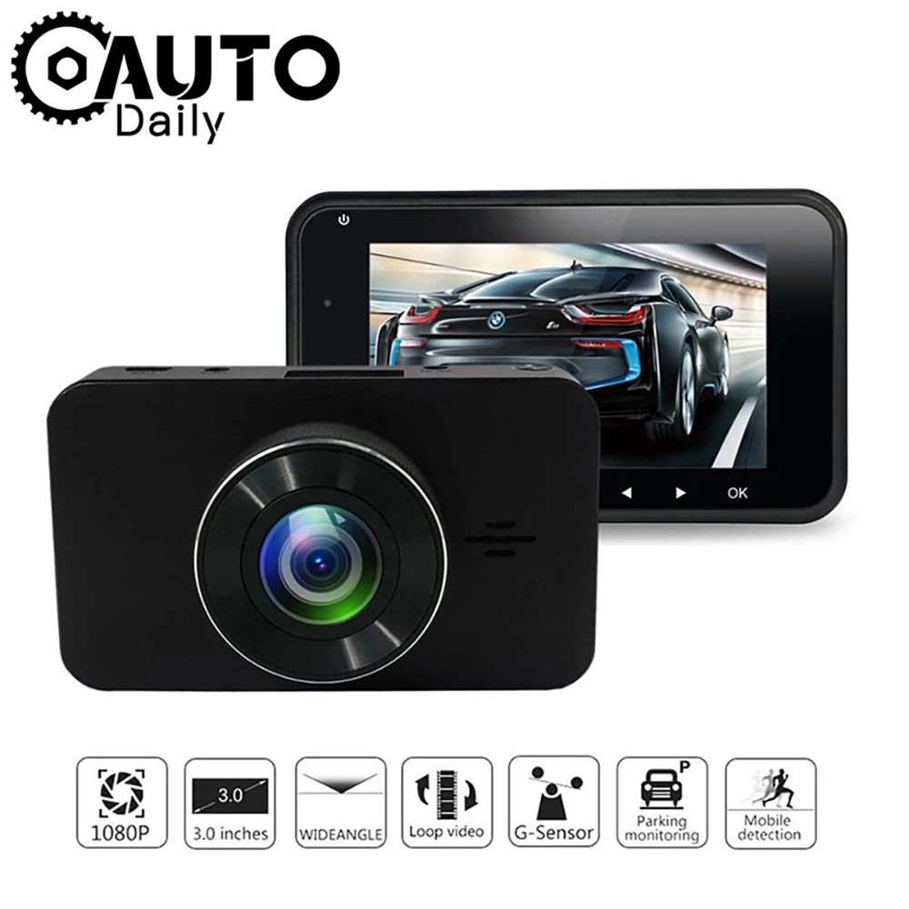 Автомобильный видеорегистратор 3 0 Full HD 1080P автомобильная камера регистратор