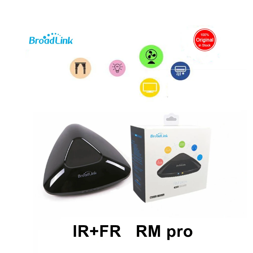 

Broadlink RM PRO 2019 Intelligent Smart Home Automation Modules WiFi IR RF 4G work Google Amazon Alexa 315/433MHz Remote Control