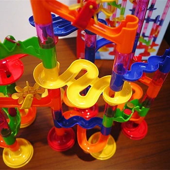 

80pcs DIY Construction Marble Race Run Maze Balls Track Building Blocks Children Gift For Baby Educational Toys