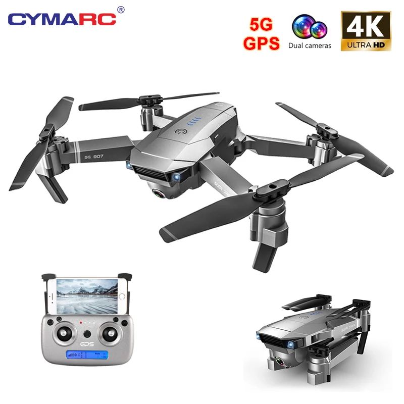 $79.66 SG907 GPS Drone with 4K HD Adjustment Camera Wide Angle 5G WIFI FPV RC Quadcopter Professional Fold