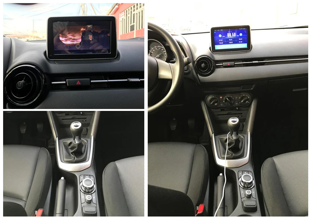 SINOSMART 4/8 ядерный процессор, 2G ram Android 8,1 Автомобильный gps навигатор для Mazda 2/CX-3- Canbus для работы с автомобилем CD