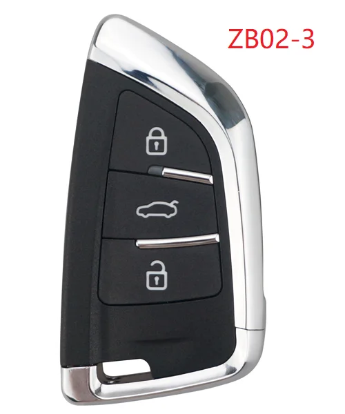 Keyecu Универсальный ZB02-3 ZB02-4 KD умный дистанционный ключ для KD-X2 KD900 мини KD Автомобильный ключ дистанционного управления подходит для более чем 2000 моделей - Количество кнопок: ZB02-3