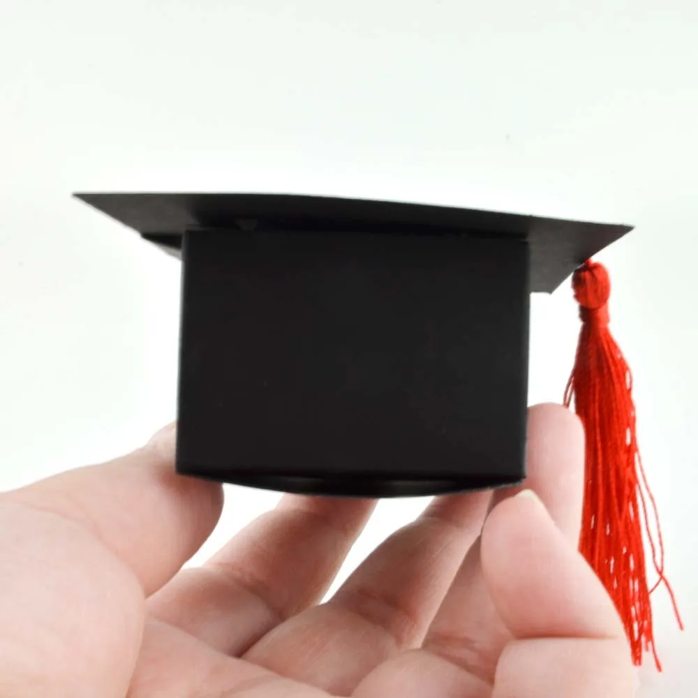 

10pcs Doctor Hat Cap Candy Box Graduation Celebration Candy Favor Boxes Graduation Party Decoration Gift Packing Box