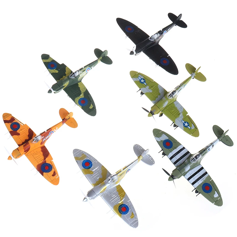 Spitfire Fighter Model Kit Toys for Children DIY Aircraft Assembly Models Kits Educational Toy Gifts Kids 1 PCS Random Color | Игрушки и