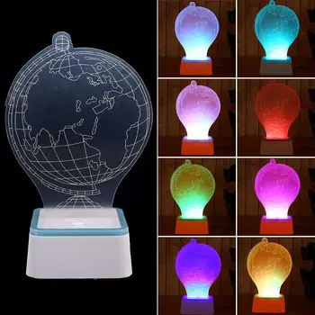 

Night Light Table Lamp 3D Globe Touch Control Decoration Art Kid Indoor Lighting Atmosphere Desk Light Modern LED Home Decor
