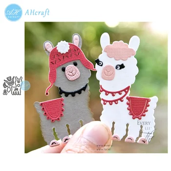 

AHcraft Jigsaw puzzle animal Alpaca set Metal Cutting Dies Scrapbook paper craft knife mould blade punch stencils 2019 die cut