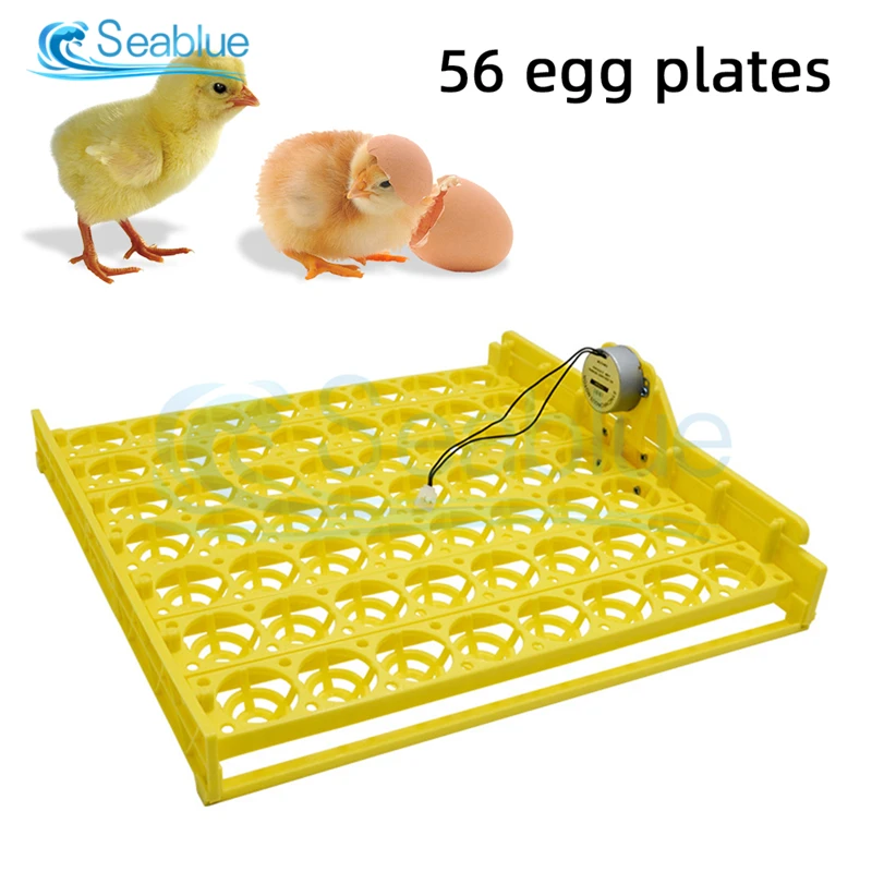 Egg Incubator Automatic 56Pcs Plastic Bird Eggs Duck Chicken Eggs