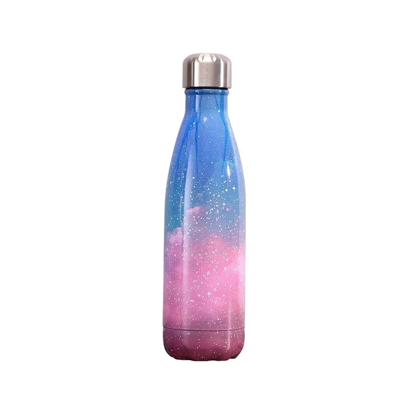 Starry-E 500 мл Термос, бутылка из нержавеющей стали, термосы, чашка, Термокружка, термобутылка для воды, Термокружка, термопара - Цвет: Starry-E