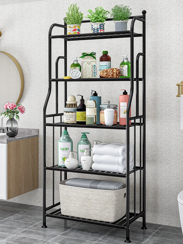 

TT Storage Rack Floor Iron Bathroom Corner Bracket Bathroom Bedroom Multi-Layer Kitchen Storage Rack Flower Shelf Shelf