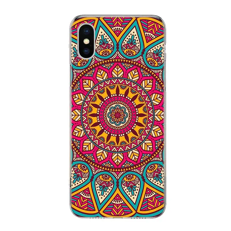 Цветочный Пейсли Мандала крышка чехол для телефона для iPhone 11 Pro 7 6X8 6S Plus XS MAX+ XR 5S SE 10 Ten Art TPU Coque Capa Shell