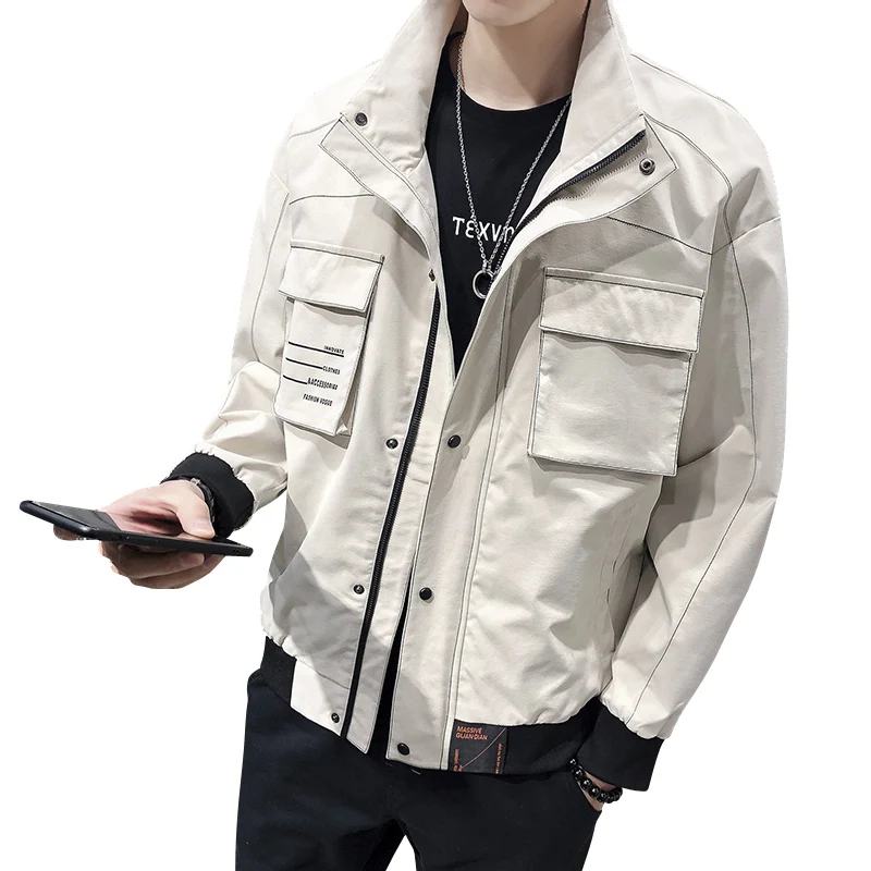 

2020 New Men Jacket Spring Autumn Cotton Windbreaker Pilot Coat Army Men's Bomber Jackets Cargo Flight Jacket Male Clothes