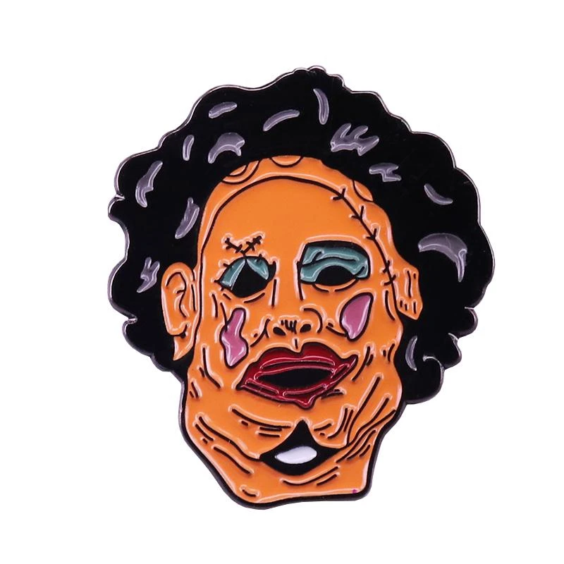 LEATHERFACE Enamel Pins Horror Movie Badge Brooch Chainsaw Pin NEW 2020 
