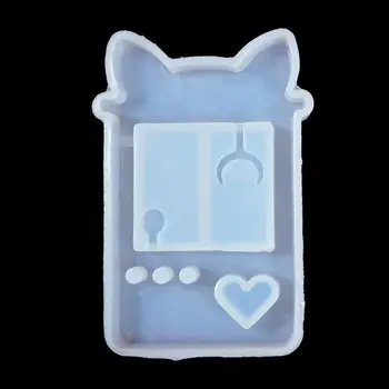 

Quicksand Cat Paw Game Console Epoxy Resin Silicone Mold Jewelry Pendant Tools AXYD