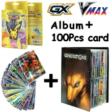 Livre d'album Pokemon, support de Collection, cartes anglaises brillantes, cartes de jeu d'anime Gx Vmax Collection, dossier classeur
