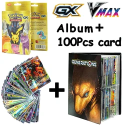 Livre d'album Pokemon, support de Collection, cartes anglaises brillantes, cartes de jeu d'anime Gx Vmax Collection, dossier classeur 