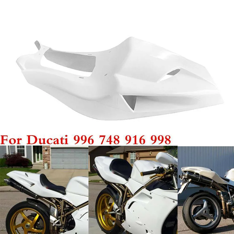Unpainted White Upper Front Fairing Cowl Nose Cover Fit for DUCATI 996/748/916 