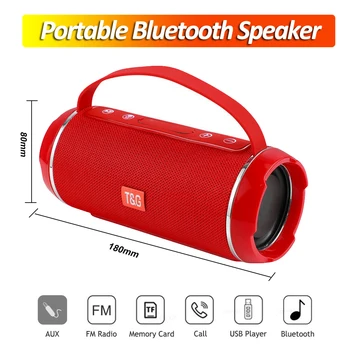 

40W High power Outdoor Bluetooth Speaker Subwoofer TWS Waterproof Portable Music Center system column 3D soundbar caixa de som