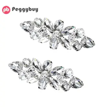 

1 Pair Crystal Shoe Clip Wedding Women Shoes Rhinestone Buckle Decoration Fashion Wedding Party Shoes Decorations Accessories