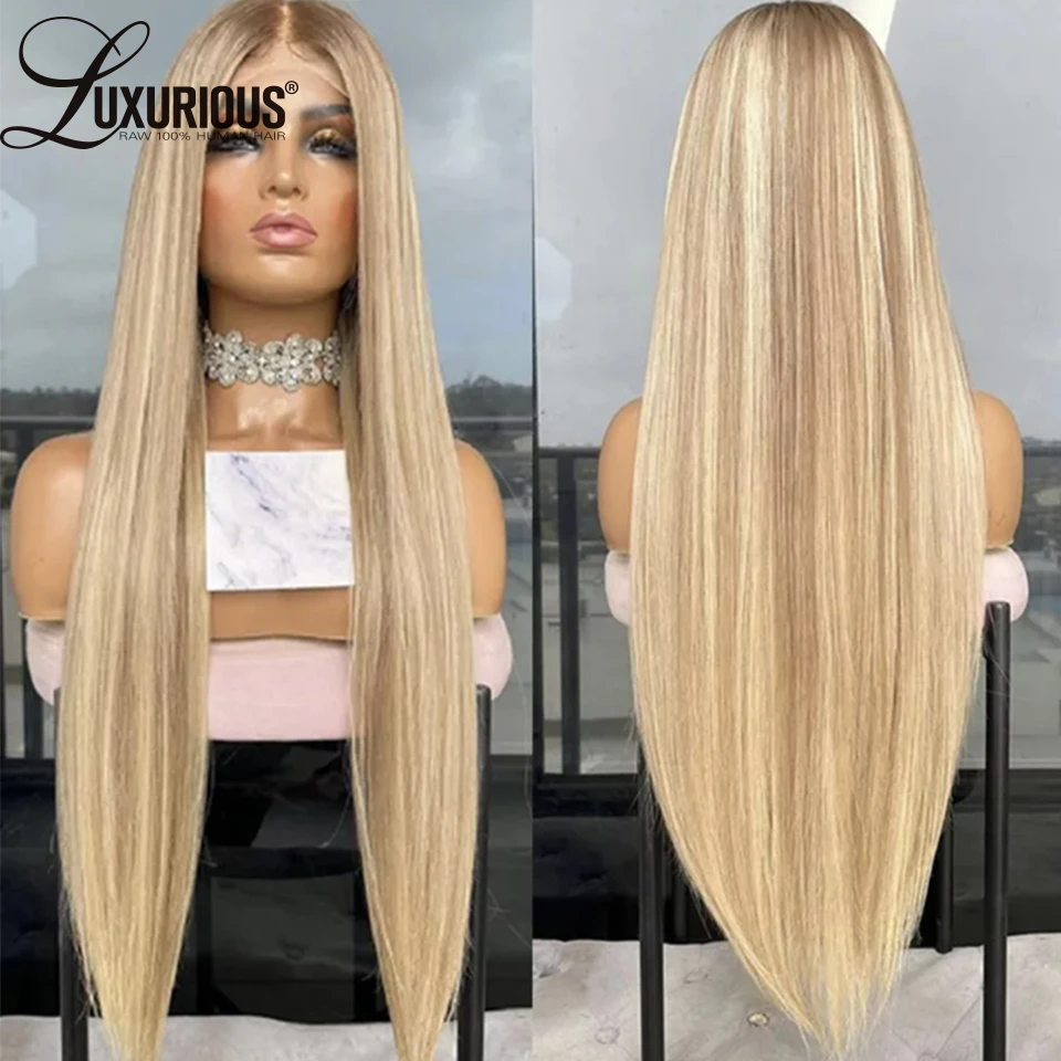 Highlighted human hair lace wig Clearance