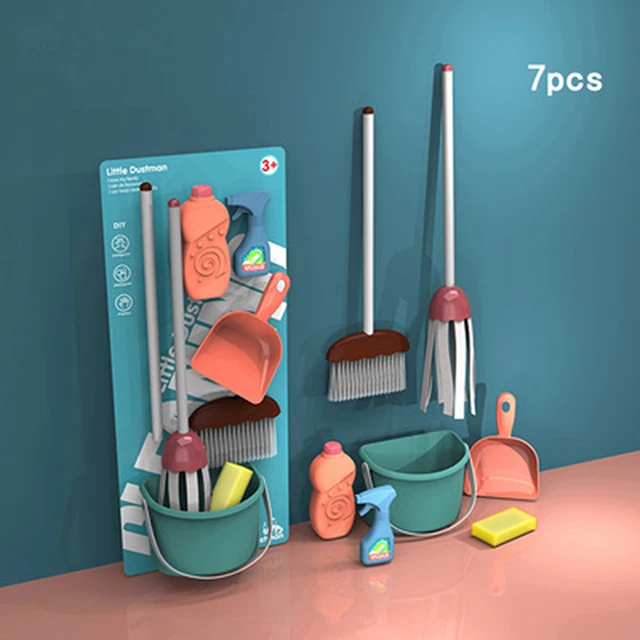 Simulation Children's Play House Educational Toy Boy And Girl Training Cleaning Tool Set Top Stuff Things For Cleaning For Kids 1