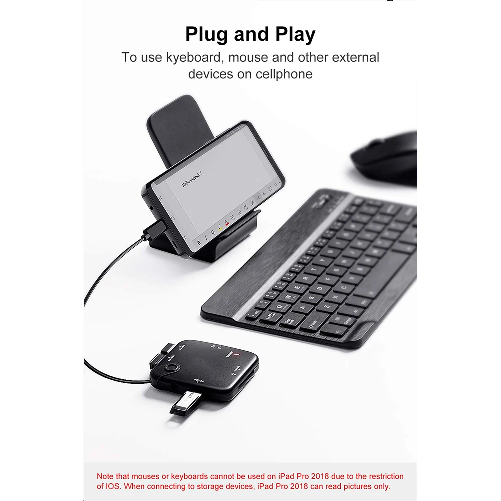 Plug And Play аксессуары черный кард-ридер type-c сплиттер TF портативный OTG адаптер USB C концентратор Карманный прочный внешний компьютер