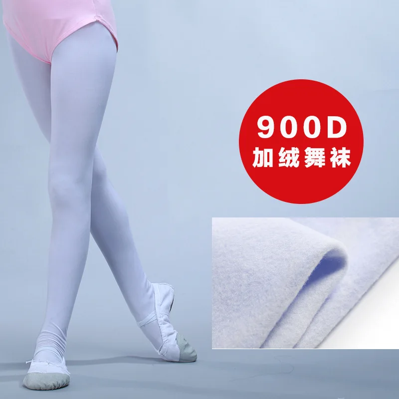 

Spring, Autumn And Winter Children Romper Dance GIRL'S Leggings Socks White Socks Hose Baby Silk Stockings Brushed And Thick