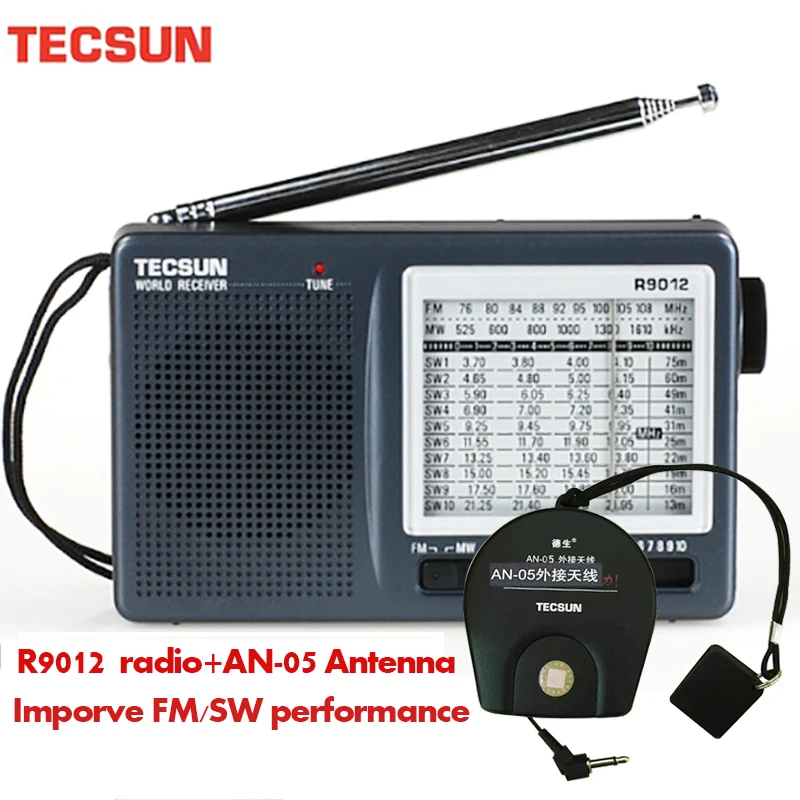 TECSUN TECSUN R-9012 Portable Digital Shortwave Radio AM/FM/SW 12 Bands Receiver 1-10 