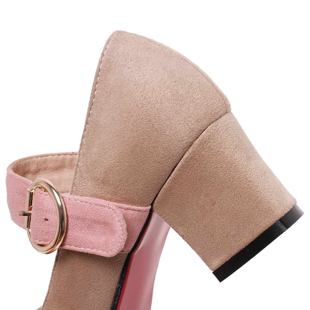 Zapatos Mujer/женские туфли лодочки женская обувь на толстом каблуке с ремешком