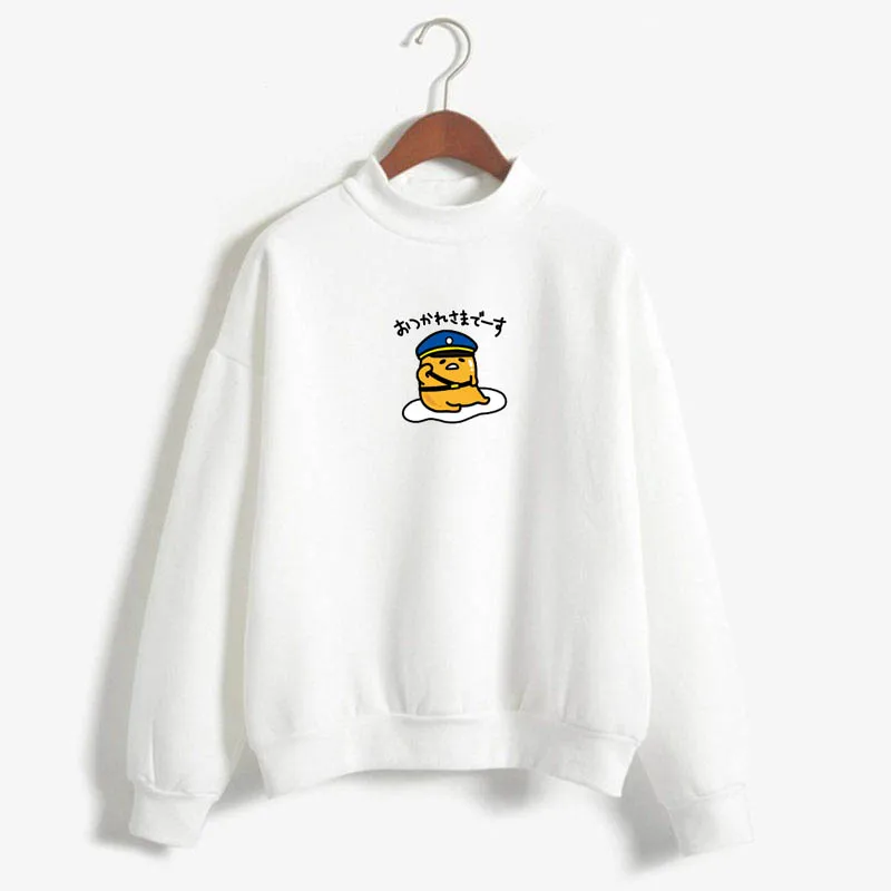  2019 autumn and winter version of the Warm top lazy egg hoodie cute cartoon kawaii jersey women's H