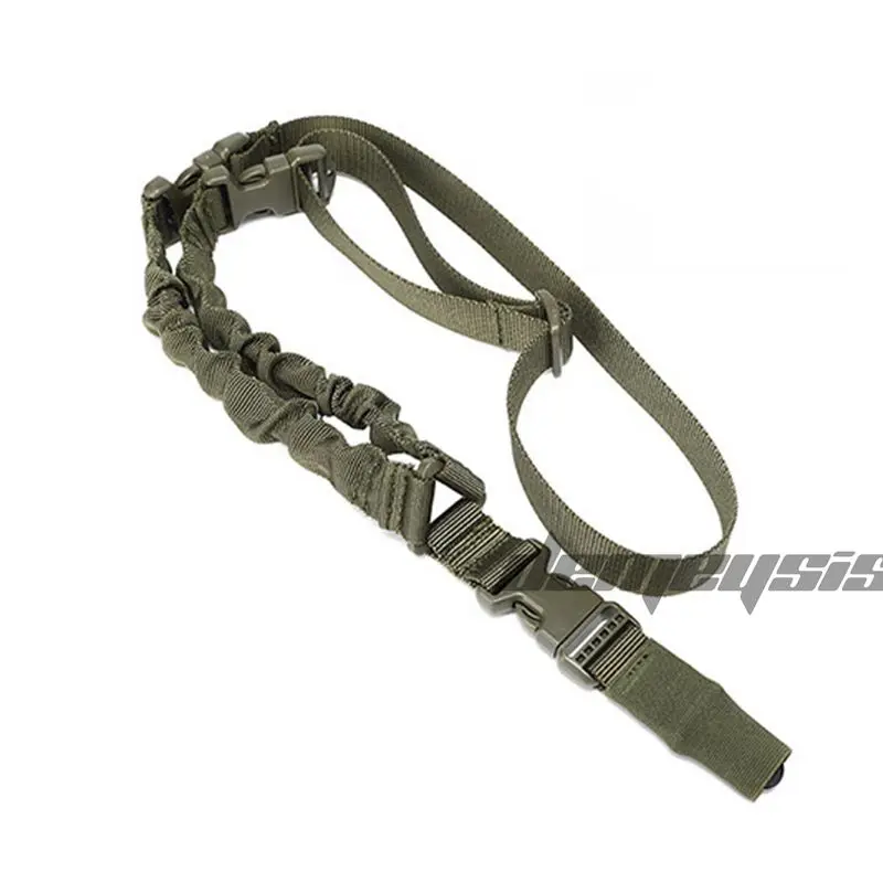 Тактический одно лезвие пистолет Слинг Регулируемый винтовки носить слинг Плечевой ремень охотничий Пистолет Аксессуары стропы - Цвет: green