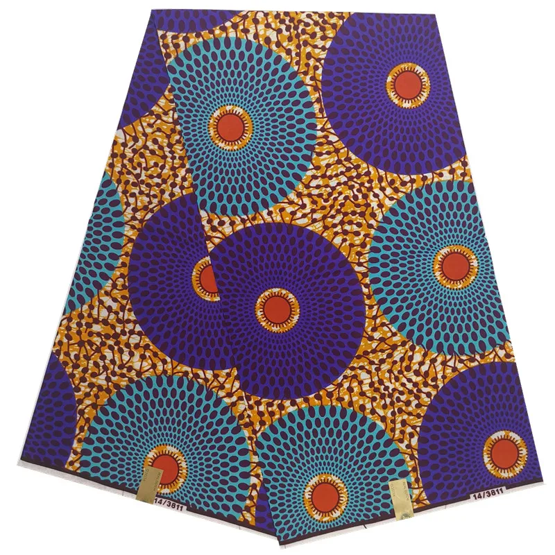 Африканская ткань Анкара Африканский Воск Печать Ткань для платьев Анкара ткань настоящая парафинированная ткань с Африканским принтом ткань