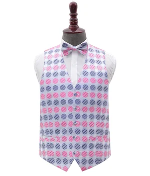 

Men s Polka Dots Bow Tie 4 PCS Set For Wedding Party Groomsmen Gentlemen Classic Suit Vests