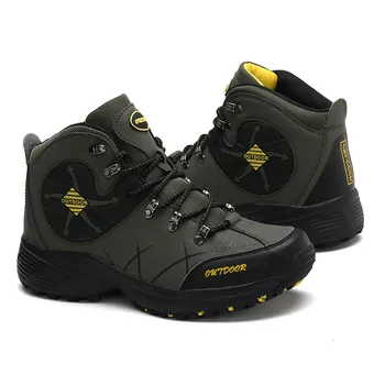 

Waterproof Mens Hiking Shoes Autumn Winter Climbing Boots High Top Trekking Hunting Shoes Trainers Rubber Men Sport Sneakers