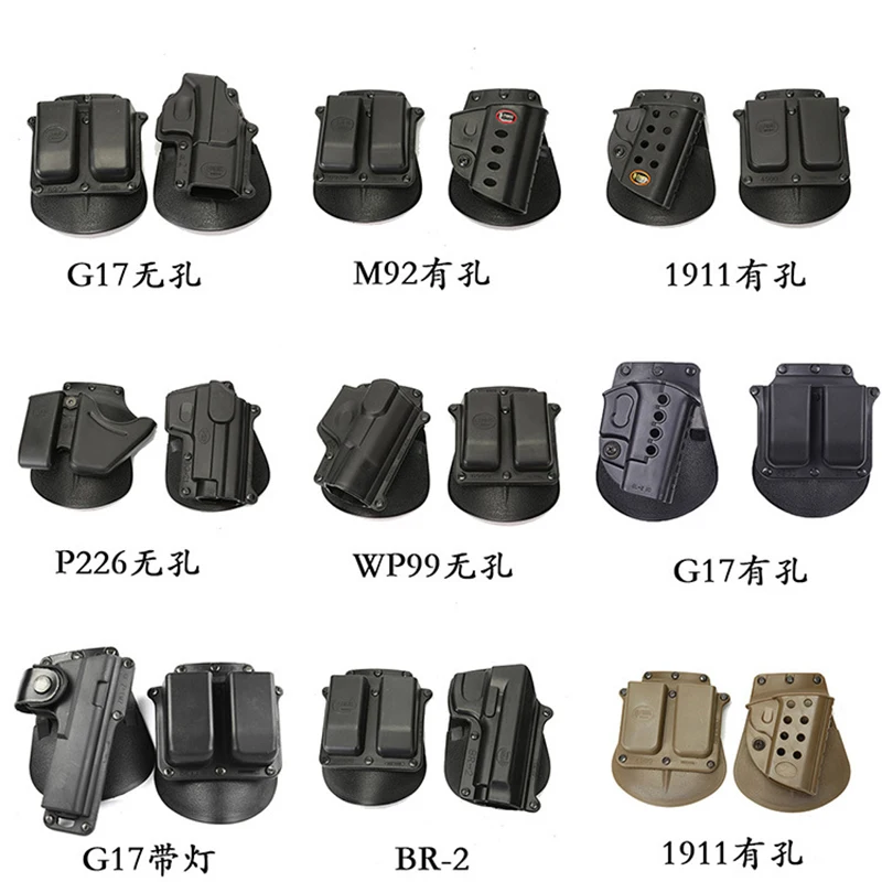 

Tactical Right Hand Belt Loop Paddle Platform GL 2 Paddle Pistol Holster For Glock 17 19 22 23 31 32 34 35