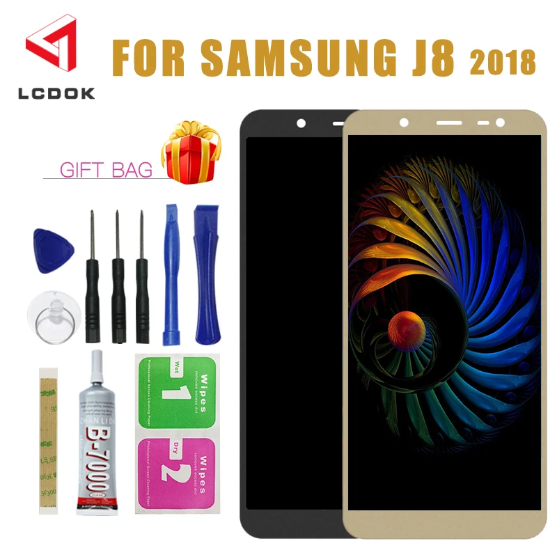 

Adjustable Brightness LCD For Samsung Galaxy J8 2018 J800 J800FN J810 J810F LCD Display Touch Screen Digitizer Assembly Panel