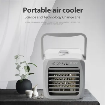 

Mini Portable Air Conditioner USB Air Cooler Fan Conditioner Humidifier Cooling Room Air Cooling Desktop Fan For Home Desk Space