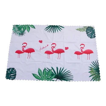 

Waterproof Table Cover Oilproof Table Cloth Party Tablecloth Delicate Table Cloth for Home Hotel Kitchen Resturant (Flamingo 90x