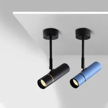 Затемняемый Точечный светильник светодиодный светильник s 7 Вт 12 Вт AC85-265V Синий Розовый задний круглый светильник поверхностного монтажа светодиодный потолочный светильник COB Внутреннее освещение