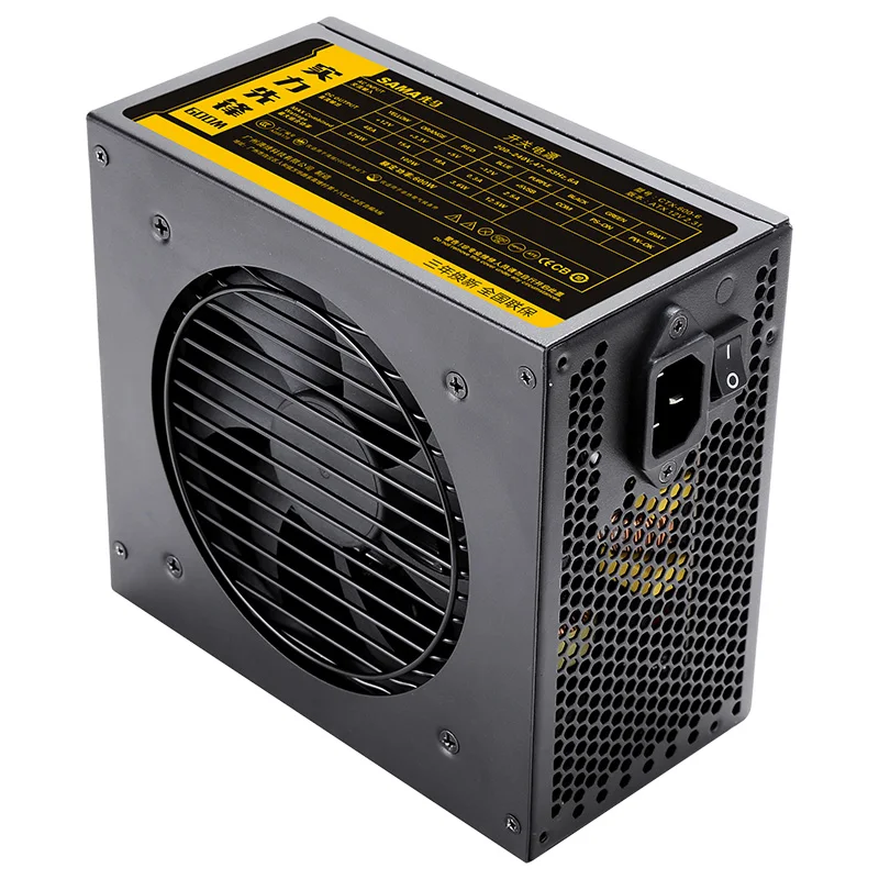 PSU для Sama полный модуль ATX 12 В RTX2070 RX5700XT игра Mute источник питания Номинальная 600 Вт Пиковая 700 Вт источник питания CTX-600-6