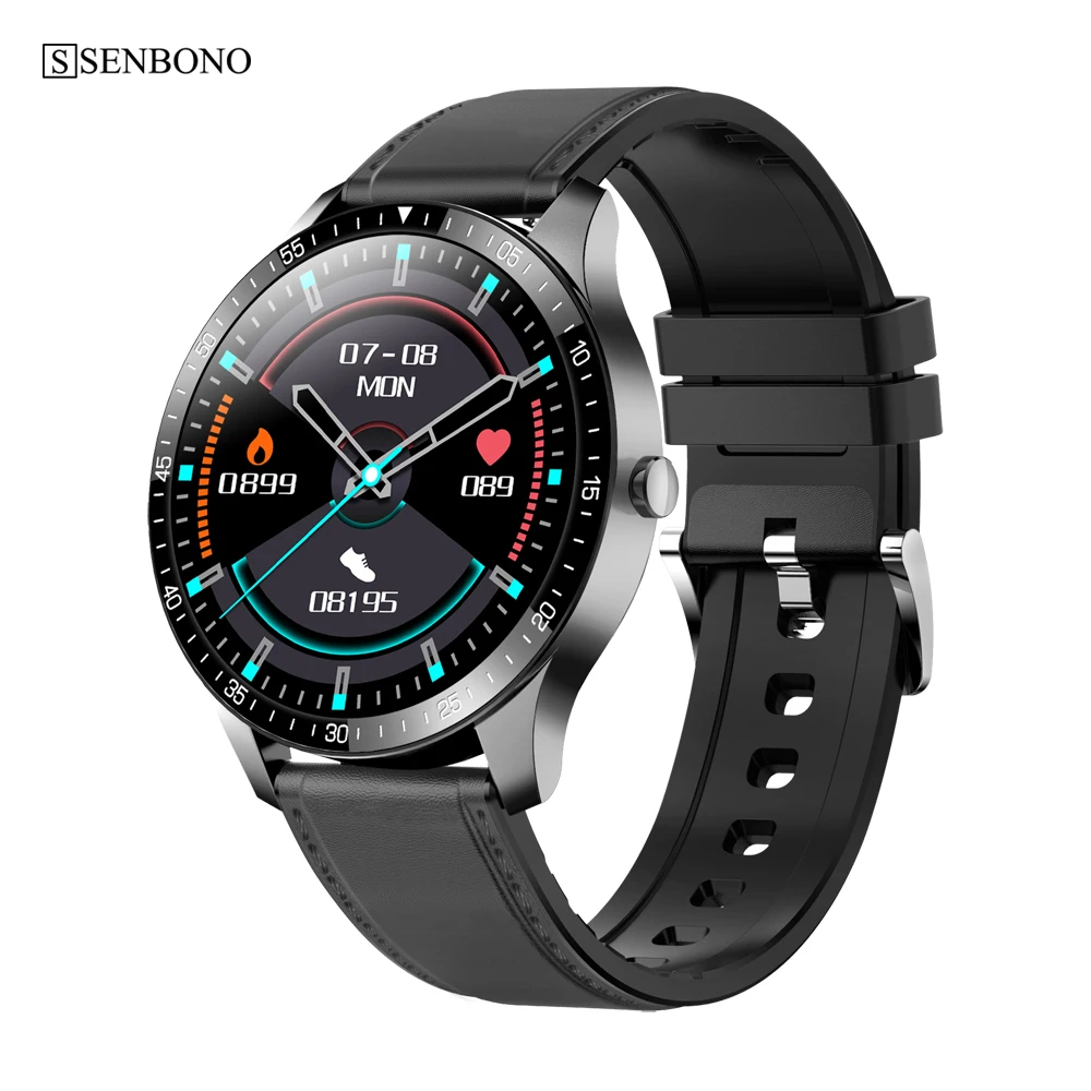 

SENBONO S80 Men Smart Watch Fitness Tracker Heart Rate Sleep Monitor Multi-sport IP67 Waterproof 2020 Smartwatch for IOS Android