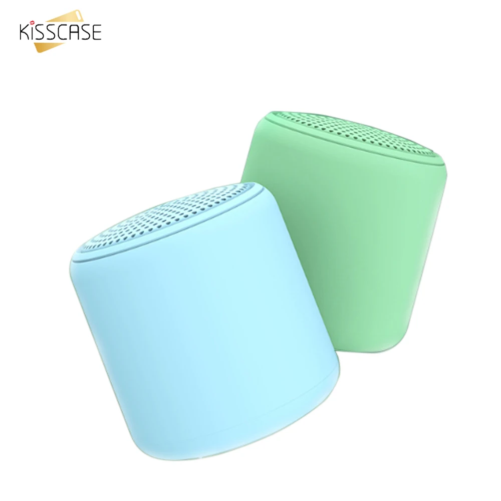 KISSCASE Macaron простая маленькая стальная пушка Bluetooth-динамик функция голосовых