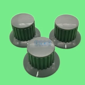 

5 Piece 32 * 20mm potentiometer bakelite knob cap KYP-32-20-6 gray plastic copper core knob screw hole on top cover 6mm