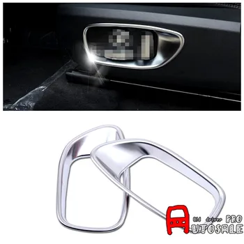 

Car styling ABS Matt Inner Car Seat Adjust Decorative Frame Covers 2pcs/set For Land Rover Discovery Sport 2015 2016