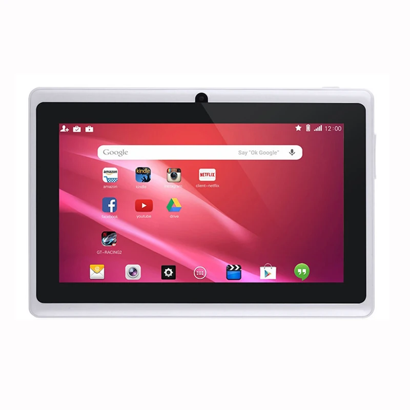 

ABKT-7 Inch Kids Tablet Android Quad Core Dual Camera WiFi Education Game Gift for Boys Girls