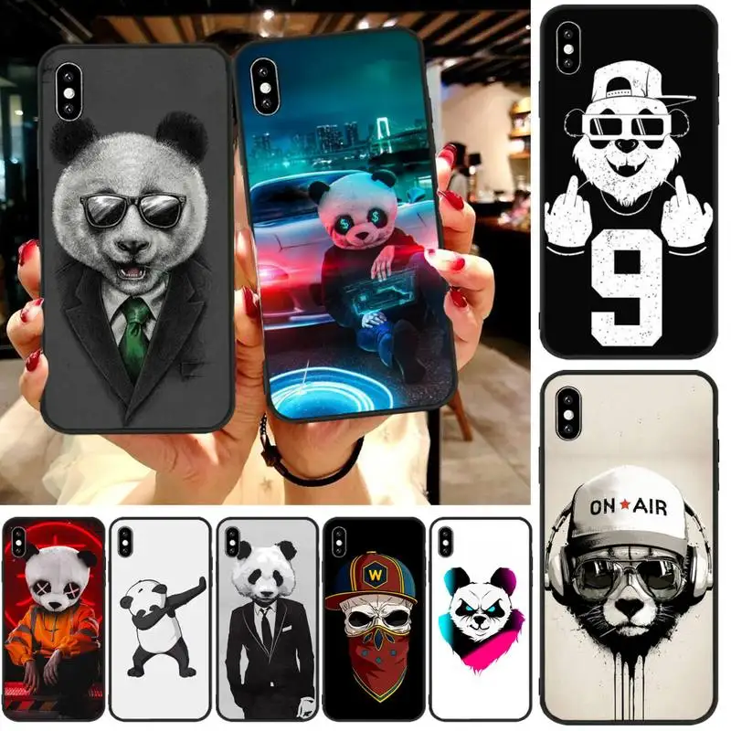 Чехол с пандой No. 9 для Iphone 11 PRO MAX X XS XR 4S 5S 6S 7 8 PLUS SE 2020 | Мобильные телефоны и