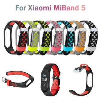 

Mi Band 5 Strap For Xiaomi Mi Band 5 Sport Silicone Strap Wrist Bracelet for Mi Band5 Smart Watch Bracelet Accessories Pulseira