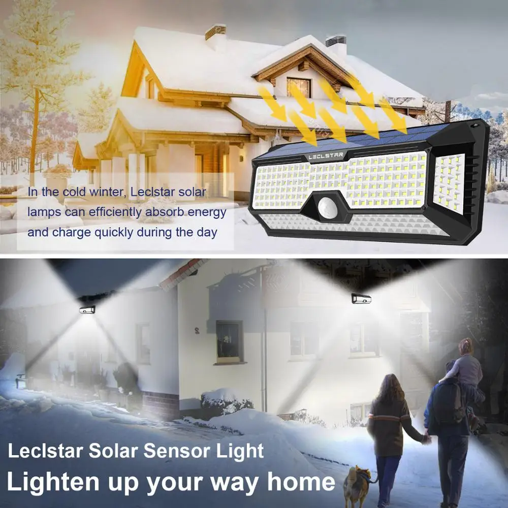 Tanie 68 136 268 LED Solar światło na czujnik ruchu oświetlenie zewnętrzne lampa solarna do dekoracji ogrodu Super Bright ścienna lampa bezpieczeństwa